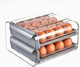 32 Egg Acrylic Tray – Durable Storage Organizer in Grey, Orange, and White
