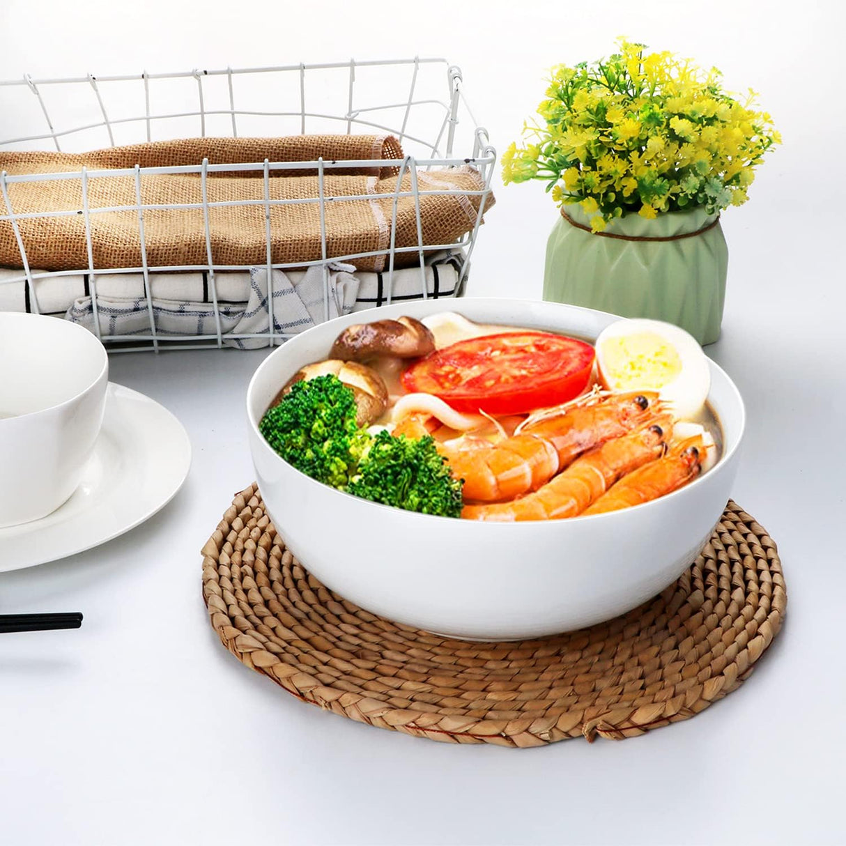 Furaha Finds Round Dessert  Salad Serving Bowl