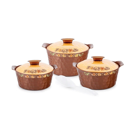 Hexon Hotpots Set | 4 Piece Thermal Food Storage | Sizes 1000ml, 1800ml, 2500ml, 3300ml- Furaha Finds Kenya