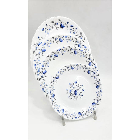 36pcs 7.5" Classique Side Plates| Royal Blossom Design, Elegant Porcelain Side Plates for Dining- Furaha Finds Kenya