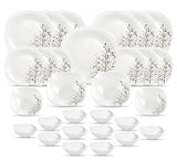 Signature 36 Piece 11" Quadra Square Dinner Plates | Autumn Design | Elegant 278mm Plate Set