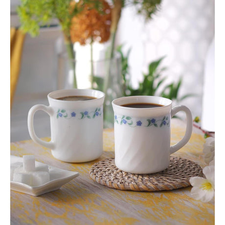 36pcs 29 cl Mugs | Royal Blossom | Elegant and Floral | Porcelain- Furaha Finds Kenya