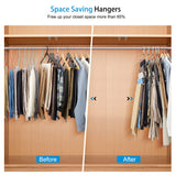 Stainless Steel 5-layer Multipurpose S-Shaped Non-Slip Hangers  | Efficient Closet Storage Organizer | Trouser, Ties, Scarves & Other Accessories