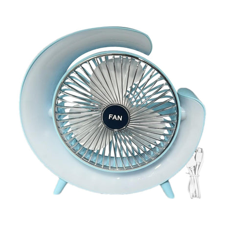 Portable Rechargeable Desktop Fan with Adjustable Airflow
