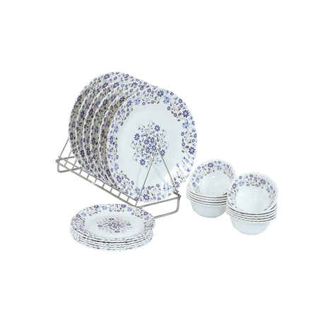 39 pcs Classique Dinner Set | Blue Mystique | Sophisticated and Stylish | Porcelain- Furaha Finds Kenya