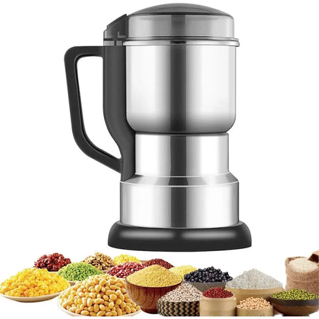 500ml Electric Stainless Steel Coffee Grinder with Handle | Portable and Efficient Coffee Grinding