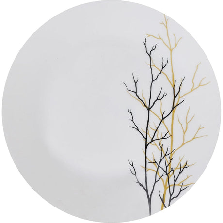 High Quality Premium Ceramic 16 Pcs Quadra Dinner Set | Autumn | Elegant Square Design- Furaha Finds Kenya