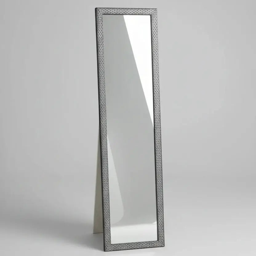 Full-Length Floor Mirror Dark Wood Frame Floor Mirrors