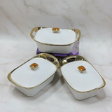 3 Pcs Ceramic Serving Set Kitchen & Dining Serveware