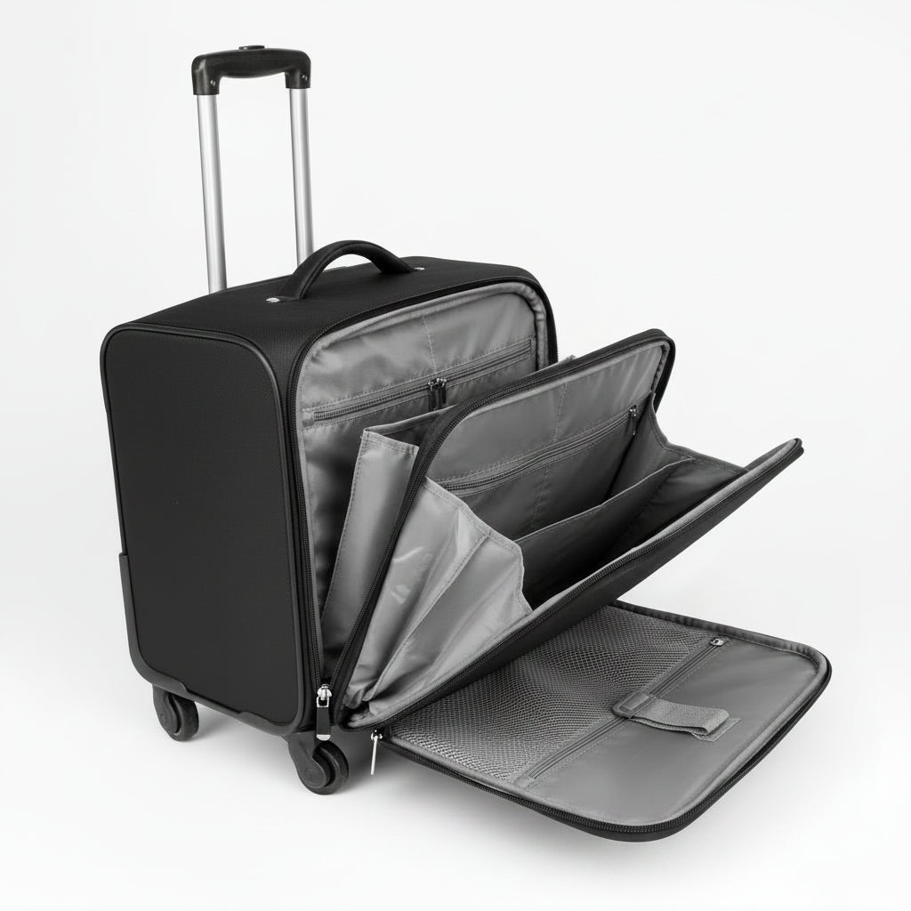Pilot Business Oxford Rolling Luggage Bag Travel & Luggage Carry-On Suitcases