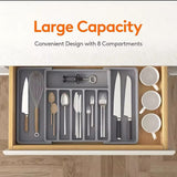Expandable Cutlery Drawer Organizer – Adjustable Kitchen Tray (BPA-Free Plastic)- Furaha Finds Kenya