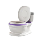 Kids Training Toilet Seat Trainer with PVC Cushion – Step-Up Potty Ladder and Toilet Reducer