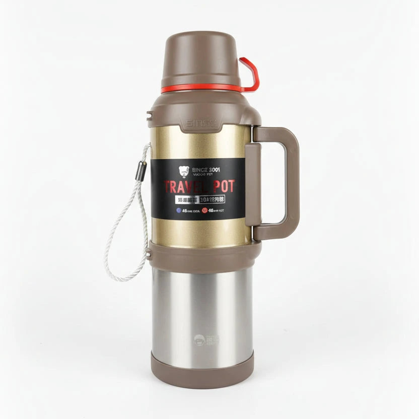 KD Crypto Vacuum Flask 4L - 24Hr Heat Retention Kitchen & Dining Thermoses