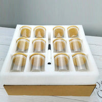Round Glass Spice Jars with Brown Lids – Premium Kitchen Storage Jar Set food storage containers Food Storage Containers