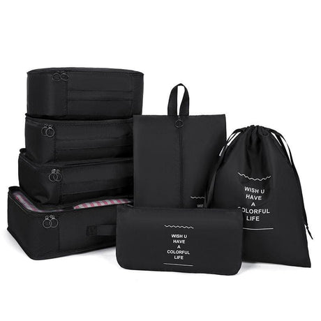 7pcs Luggage Travel Organizers for Suitcase – Oxford Fabric with Double Zips