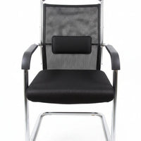 8003-3 Mesh Visitor Office Chair Padded Seat with Chrome Frame & Back Support Office Furniture
