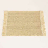 High Quality Woven Round Table Mats – 6-Piece Set in Light and Dark Brown