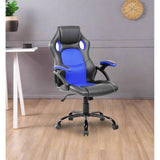 Rotatable Gaming PU Leather Office Armchair - Black, Green, Red | Ergonomic Study Chair for Home Office | Gaming Setups, Home Offices, Study Rooms.