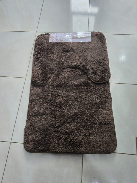 2-Piece Thick Microfibre Bathmat & Toilet Mat Set – Ultra Soft & Luxury Feel