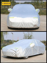 High Quality Universal Grey Car Cover – Fleece-Lined Waterproof Outdoor Protection with Reflectors