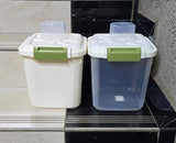 Rice Bucket and Cereal Container – 5kg & 10kg Airtight Food Storage with Scoop (Clear)