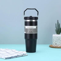 890ml Thermal Coffee Cup with Handle Double Layer Vacuum Flask & Travel Mug Thermoses