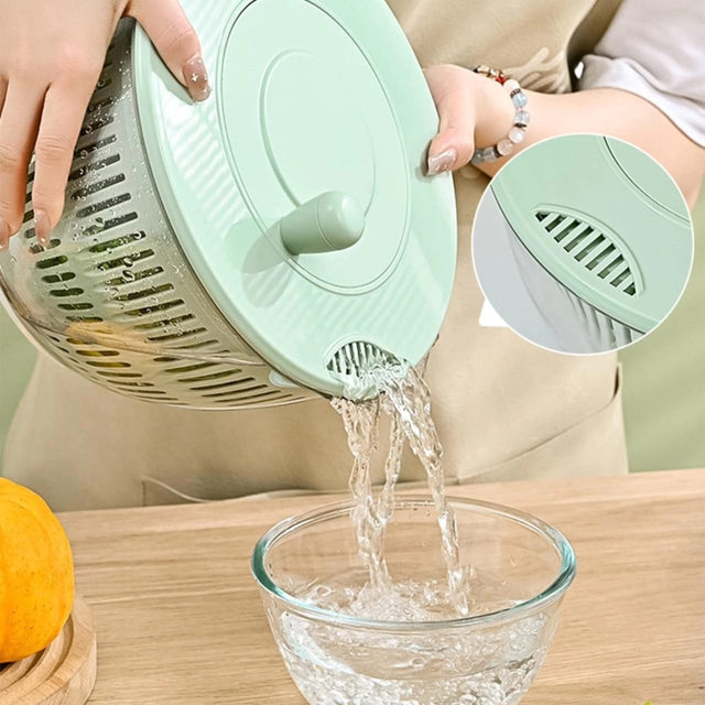 8in1 Multifunctional Salad Spinner with Vegetable Chopper & Strainer Includes Dicer, Slicer, Shredder & More
