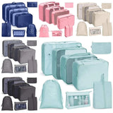 8pcs Luggage Travel Organizers for Suitcase with Toiletry Case Heavy Duty Packing Cubes Set