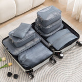 8pcs Travel Compression Packing Cubes Space Saving Luggage Organizers