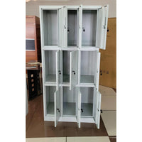 9-Door Metal Locker Cabinet – Secure Office and Home Storage File Cabinets
