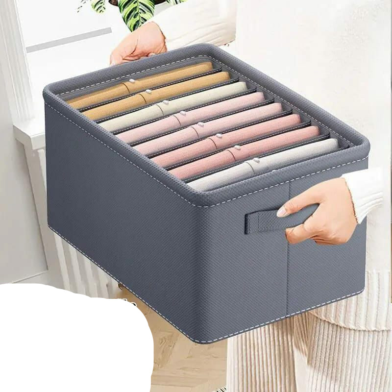 9 Grid Jeans Wardrobe Multipurpose Organizer Space Saving Drawer Divider Foldable & Durable Fabric