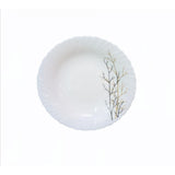 9 Inch Classique Golden Fall Glass Soup Plates 6 Sets (36 Pieces)