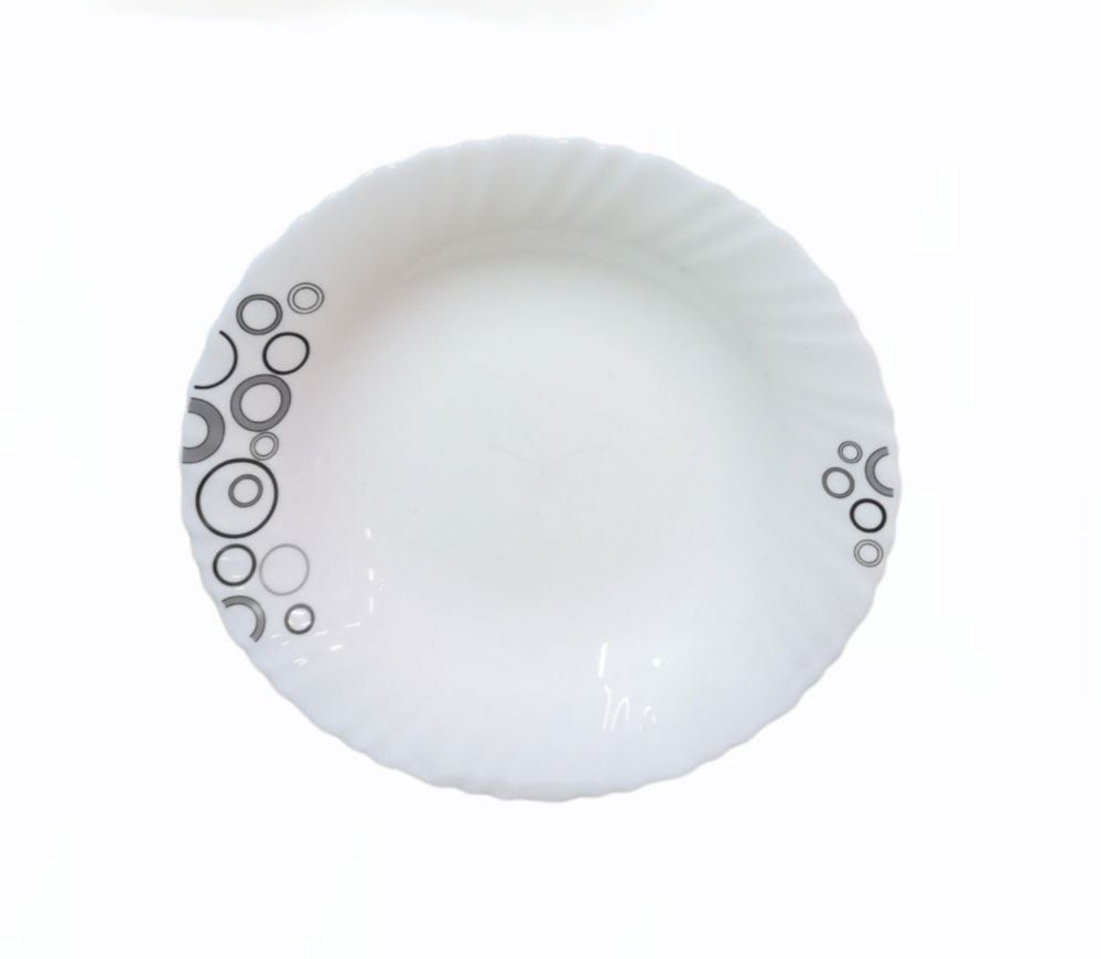 9 Inch Classique Misty Drop Glass Soup Plates 6 Sets (36 Pieces)