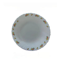 9 Inch Classique Petite Roses Glass Soup Plates 6 Sets (36 Pieces) kitchen and dinning Plates