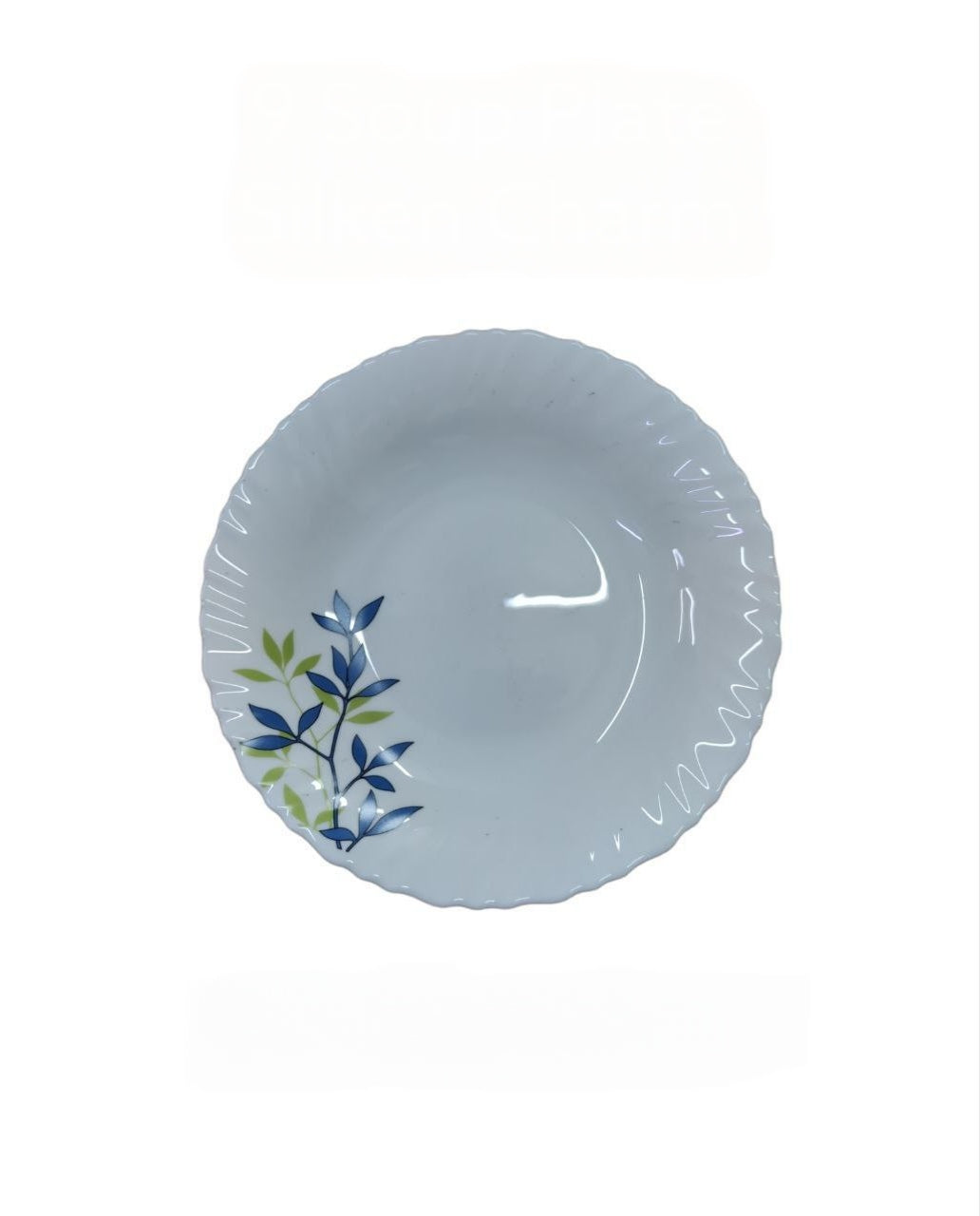 9 Inch Classique Silken Charm Glass Soup Plates 6 Sets (36 Pieces)