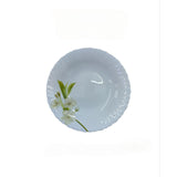 9 Inch Classique Snow Drop Glass Soup Plates 6 Sets (36 Pieces)