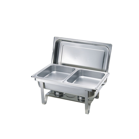 9 Ltr Double Chafing Dishes SG 433/2 | Stainless Steel Buffet Warmer with Dual Pans for Catering and Parties