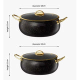 9 Piece Granite Classy Cookware Set