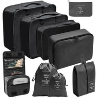 9-Piece Travel Luggage Organizer Set – Packing Cubes & Bags for Suitcase (Multiple Colours) Packing Organizers Packing Organizers
