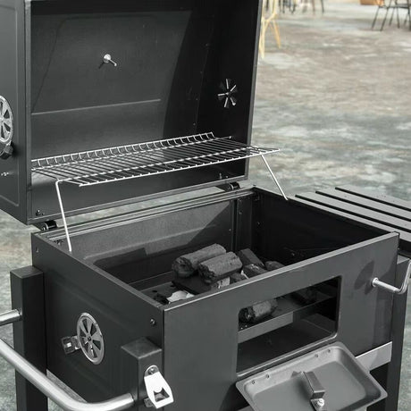 Portable Charcoal Trolley BBQ Grill Outdoor Garden Barbecue.- Furaha Finds Kenya