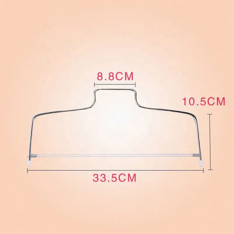 Double Wire Adjustable Cake Cutter | Stainless Steel Layering & Leveling Tool for Cakes | Perfect for Baking & Decorating- Furaha Finds Kenya