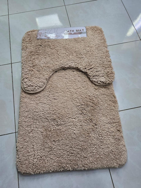 2-Piece Thick Microfibre Bathmat & Toilet Mat Set – Ultra Soft & Luxury Feel