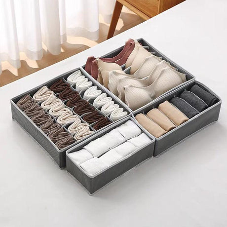 4pcs Undergarments Organizer Set – Multipurpose Closet Storage- Furaha Finds Kenya