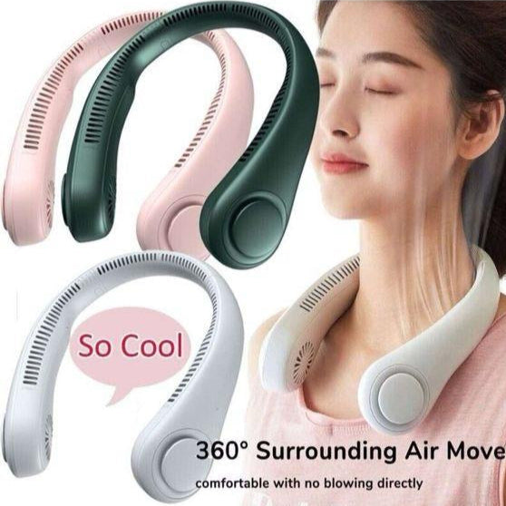 Rechargeable Portable Neck Fan with Hands-Free Cooling Design