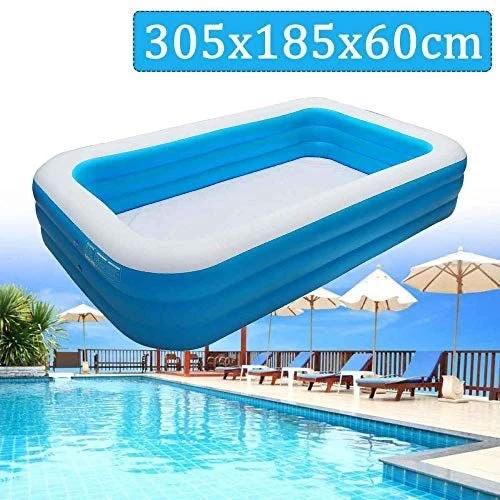 Summer Inflatable Swimming Pool with Pump – Family Size Swimming Pools