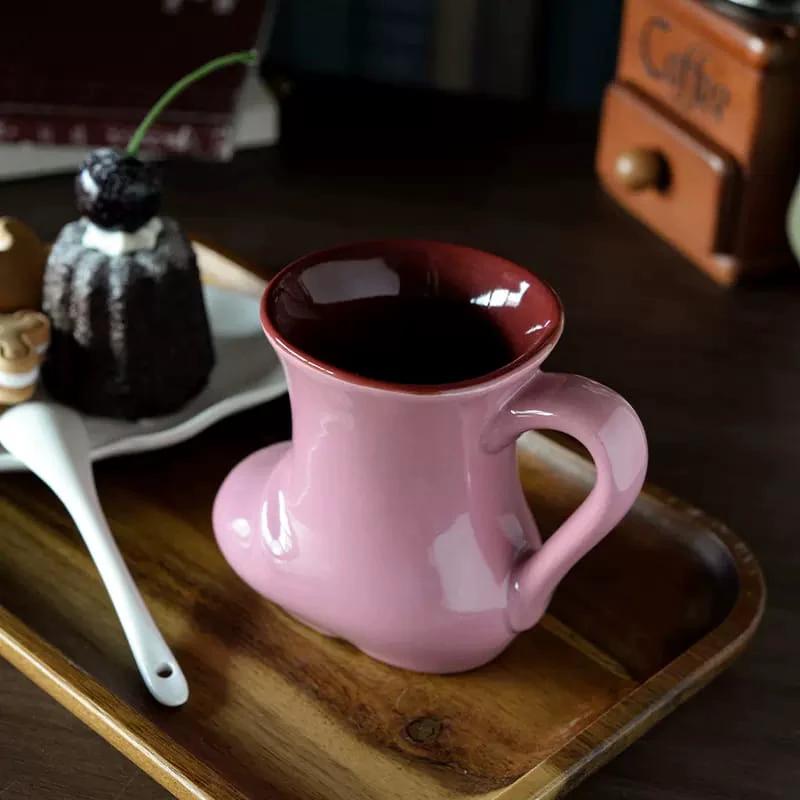 Ceramic Boot Cup Set – 6-Piece Stylish Decorative Drinkware mugs Mugs