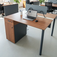2 person Workstation with Privacy Panel & Cable Management Office Desk Reception Desks & Counters