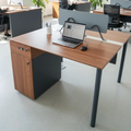 2 person Workstation with Privacy Panel & Cable Management Office Desk Reception Desks & Counters