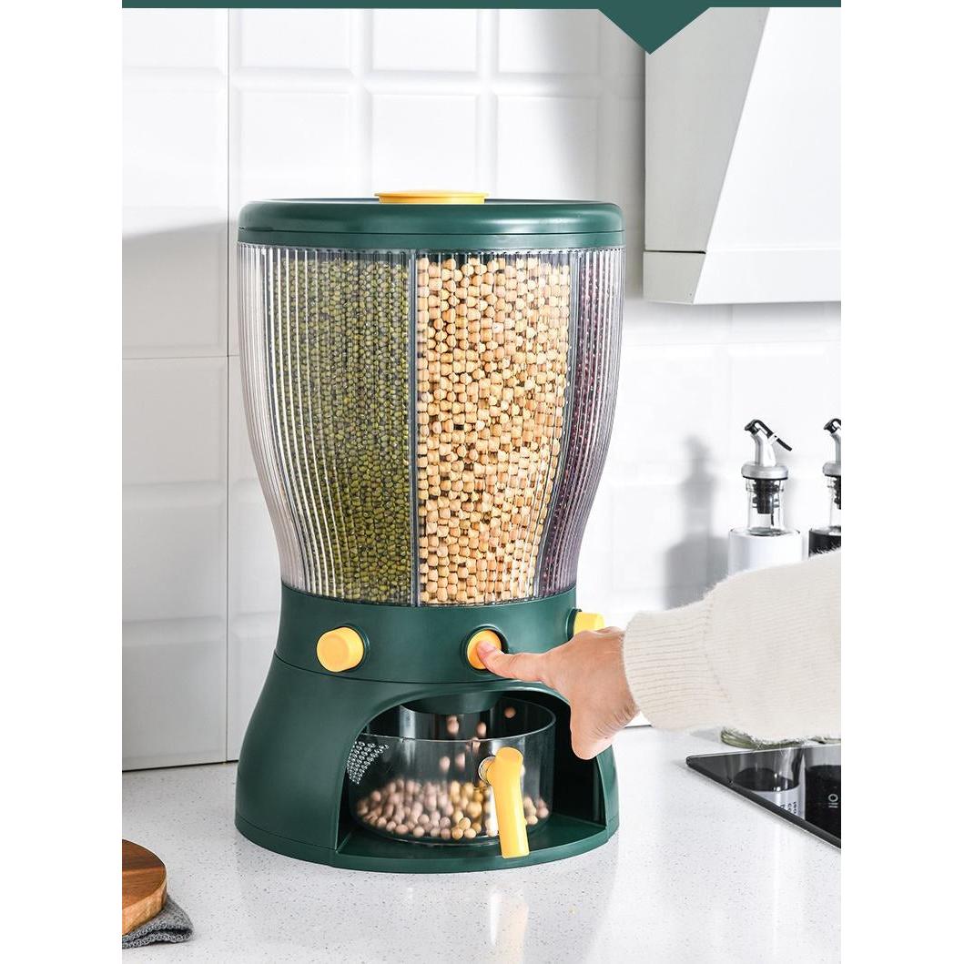 Acrylic Partitioned Rotating Cereal Dispenser- Furaha Finds Kenya