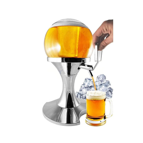 Spherical Wine Dispenser with Ice Slot & Separator 3.5 Litre Capacity- Furaha Finds Kenya